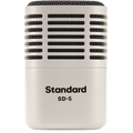 Universal Audio SD-5 dynamic microphone shown with a black grille and body, ideal for professional audio recording.