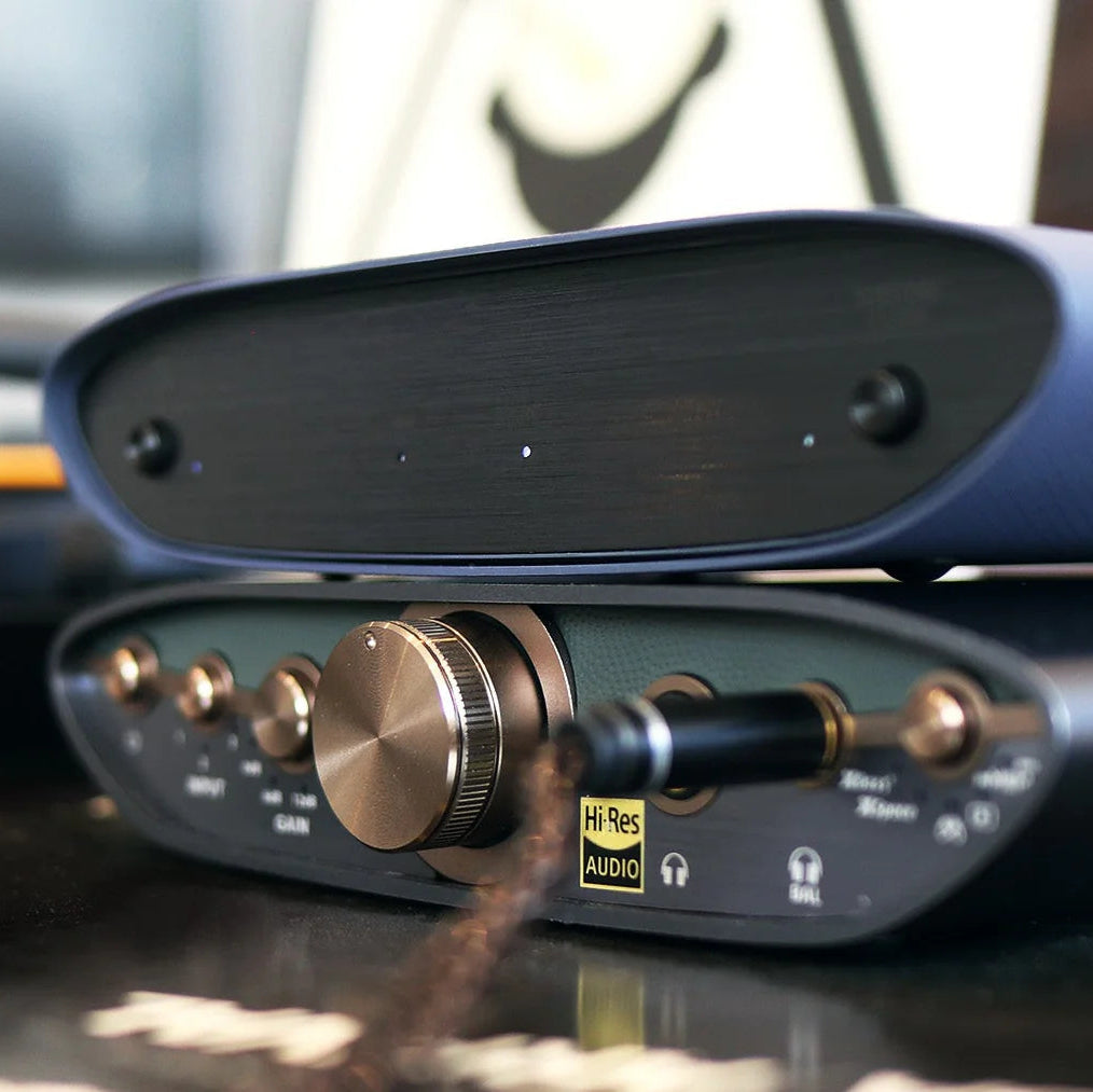 iFi Audio Zen Air Phono 2 phono preamp with compact design and input/output connections for vinyl record enthusiasts