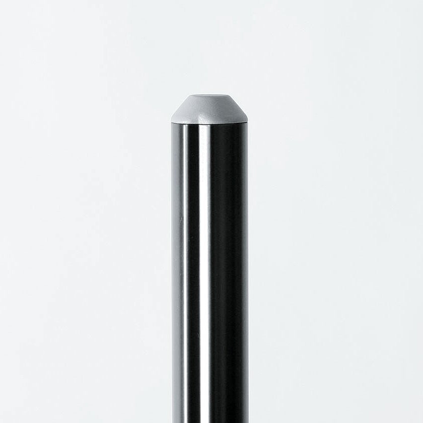 K&M 21436 PA speaker stands with adjustable height and sturdy tripod base, designed for professional audio setups.