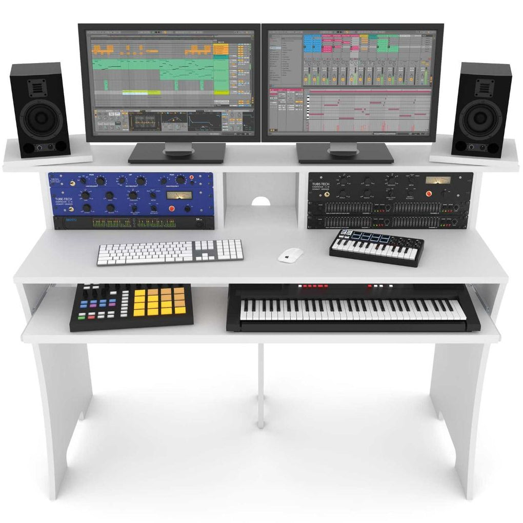 Glorious Studio Workbench, a sturdy wooden workspace with metal frame and work surface for studio or workshop use.