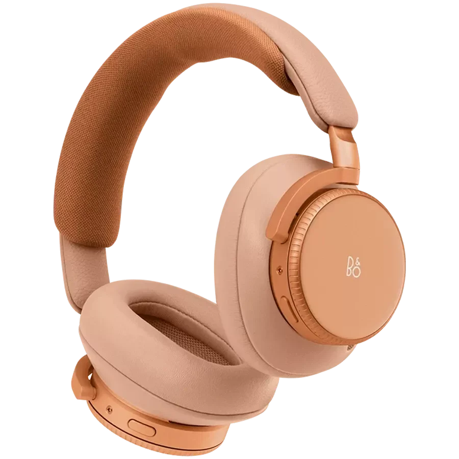 Bang & Olufsen Beoplay H100 wireless headphones with sleek black design and over-ear cushions, showcasing premium audio gear.