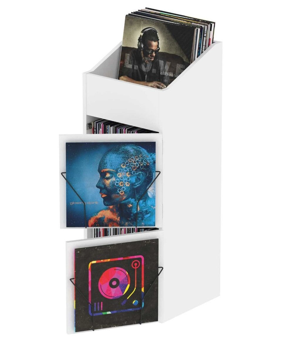 Glorious Record Box Display Door (White)