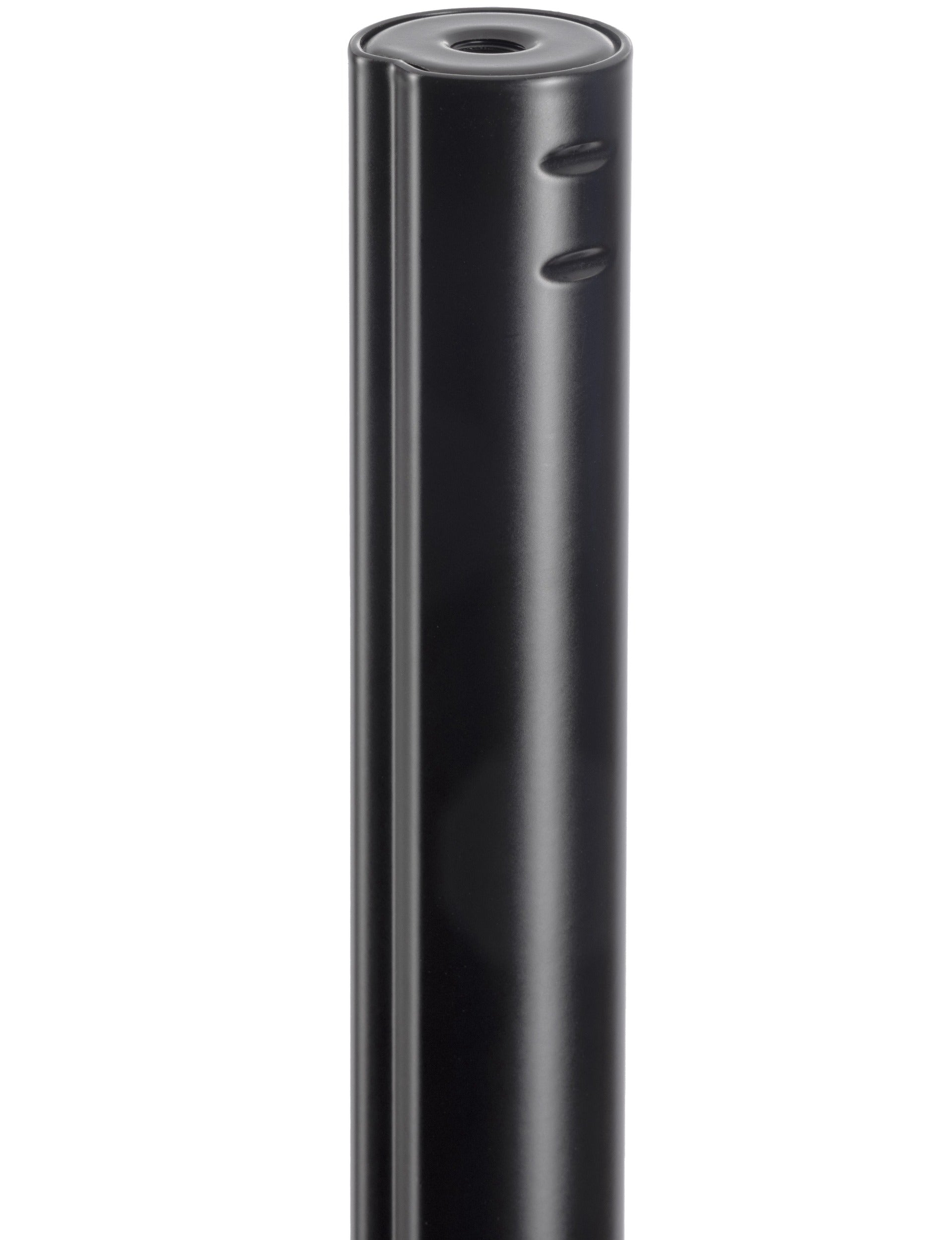 K&M 24650 PA speaker stands with adjustable height and stable tripod base, designed for professional audio setup.