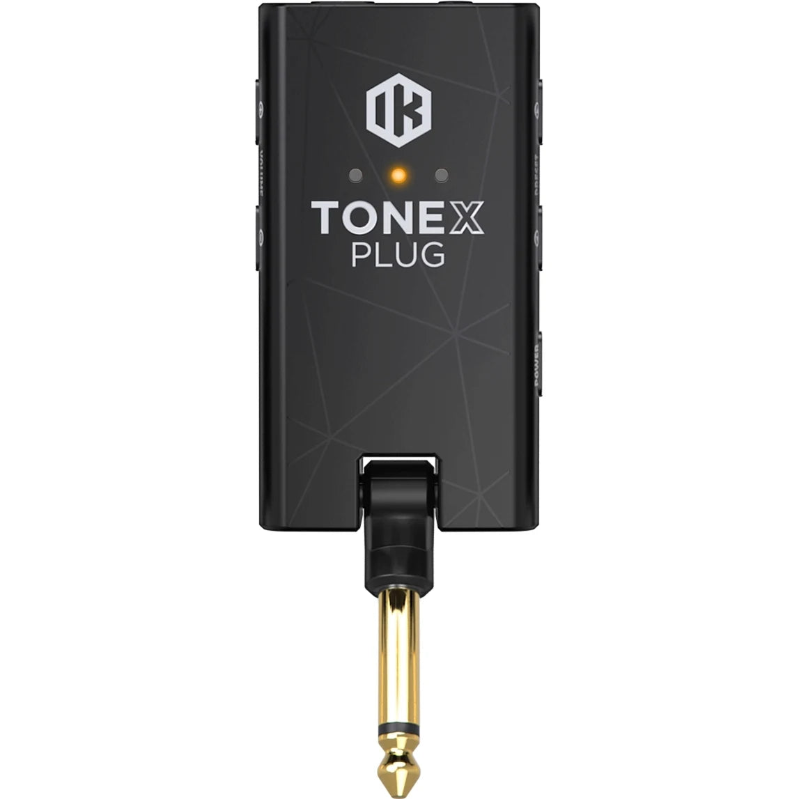 IK Multimedia Tonex Plug audio interface plugin with knobs and interface display for guitar and instrument tone modeling.