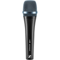 Sennheiser E 945 dynamic microphone with a black grille and body, ideal for live vocals and stage performances.