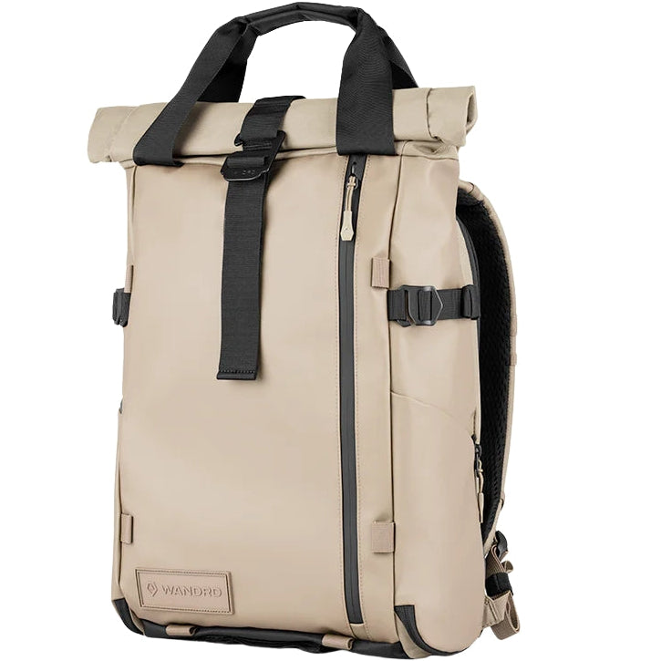 Wandrd Prvke bag for video equipment, showing a sleek, black camera gear case with multiple compartments and adjustable straps.