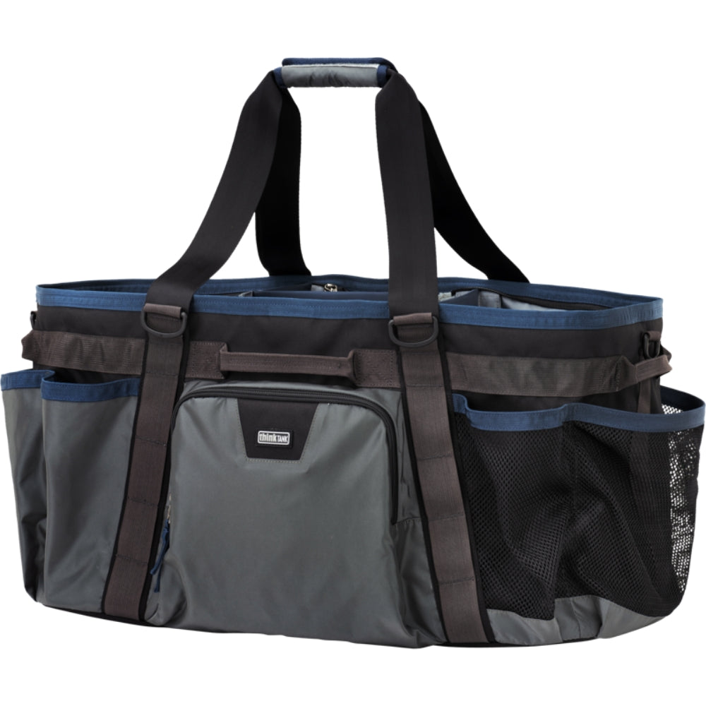 Think Tank Freeway Longhaul video equipment bag with padded compartments and durable wheels for easy transport.