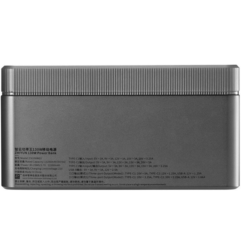 Zhiyun Molus Power Bank (130W, Black)