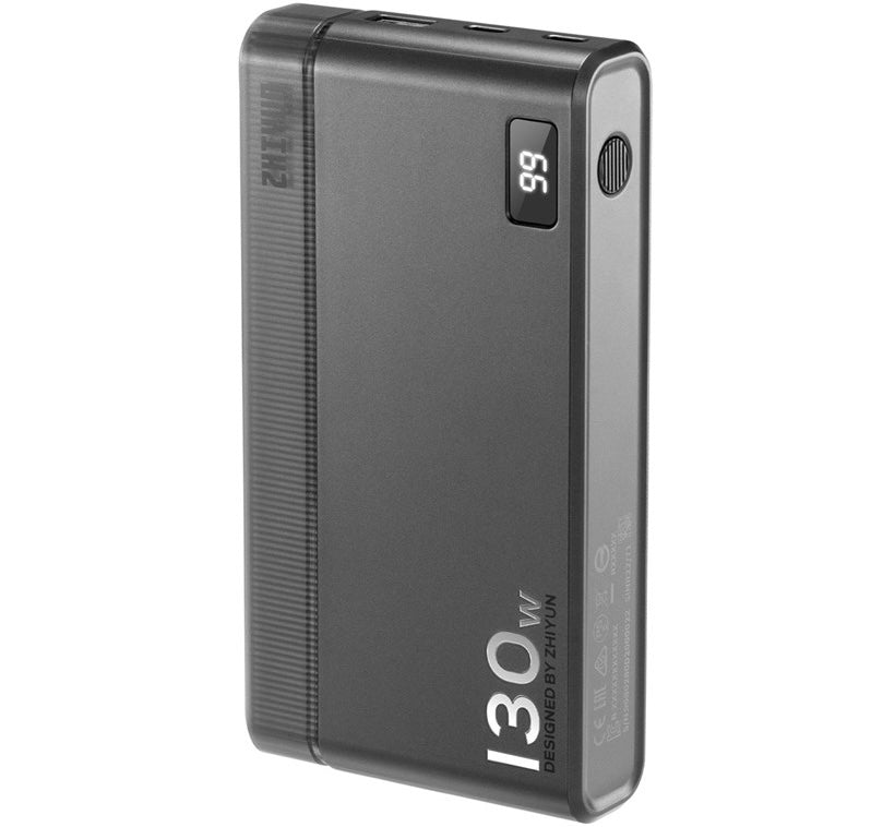 Zhiyun Molus Power Bank Combo with 130W charging capacity, portable power bank for charging devices on the go.