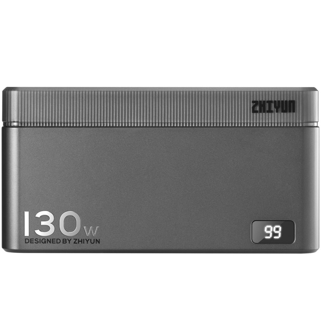 Zhiyun Molus Power Bank Combo with 130W charging capacity, compact portable power bank for fast device charging.