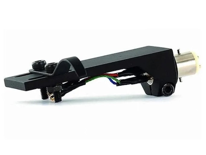 Tonar Headshell Top Q for cartridge accessories, shown in close-up detail with mounting hardware and sleek black finish.