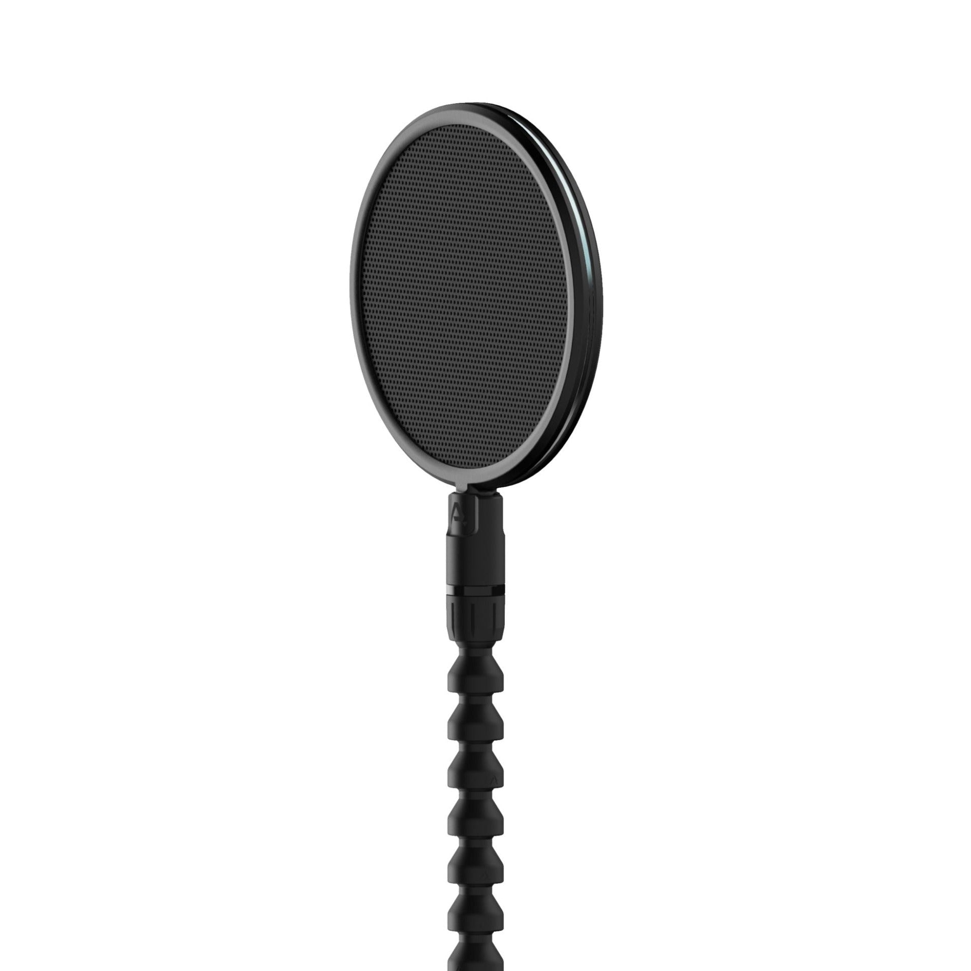 Metal pop filter set from Pop Audio designed for microphones, featuring three durable metal screen filters for clear vocal recordings.