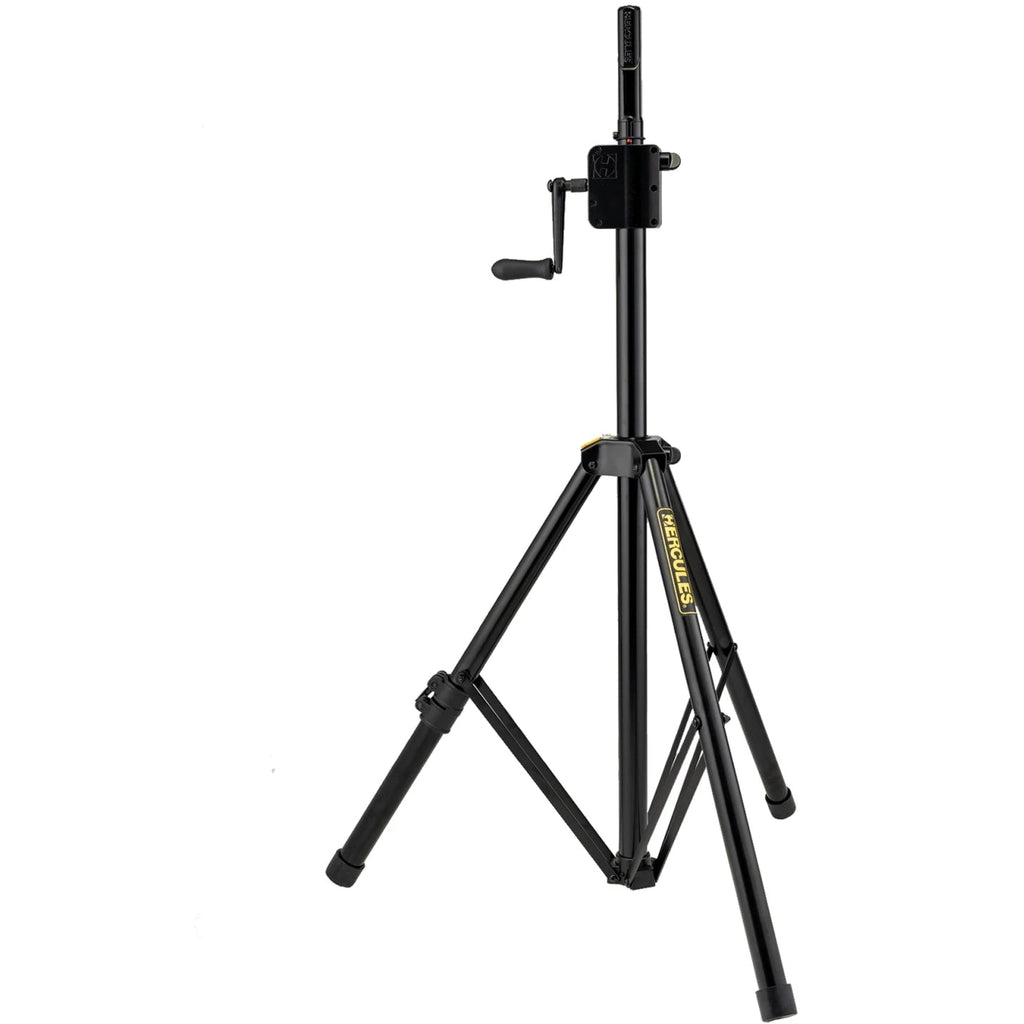 Hercules Stands SS710B speaker stands with adjustable height and stable tripod base for audio equipment support