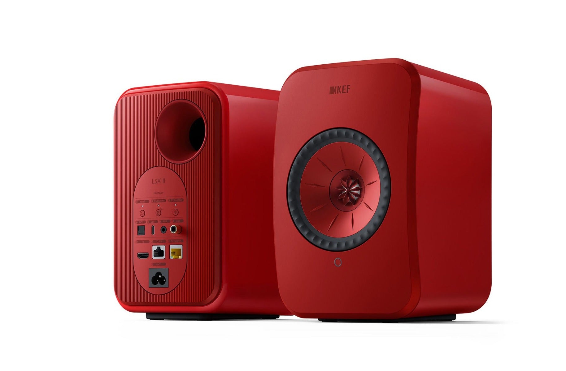 KEF LSX II (Pair, Lava Red)