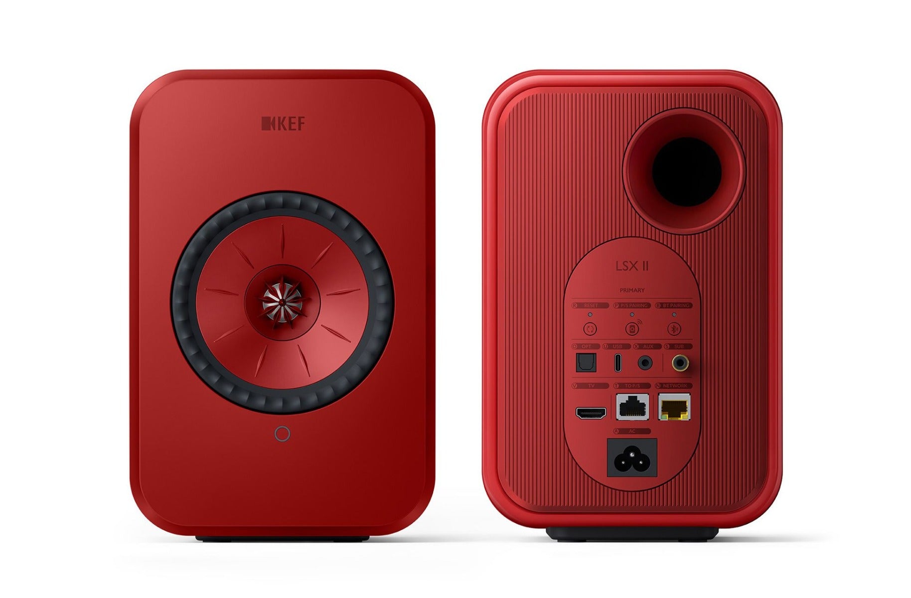 KEF LSX II (Pair, Lava Red)