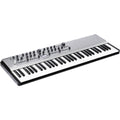 Modal Electronics Carbon8X synthesizer with a sleek black design, featuring control knobs and a digital display.