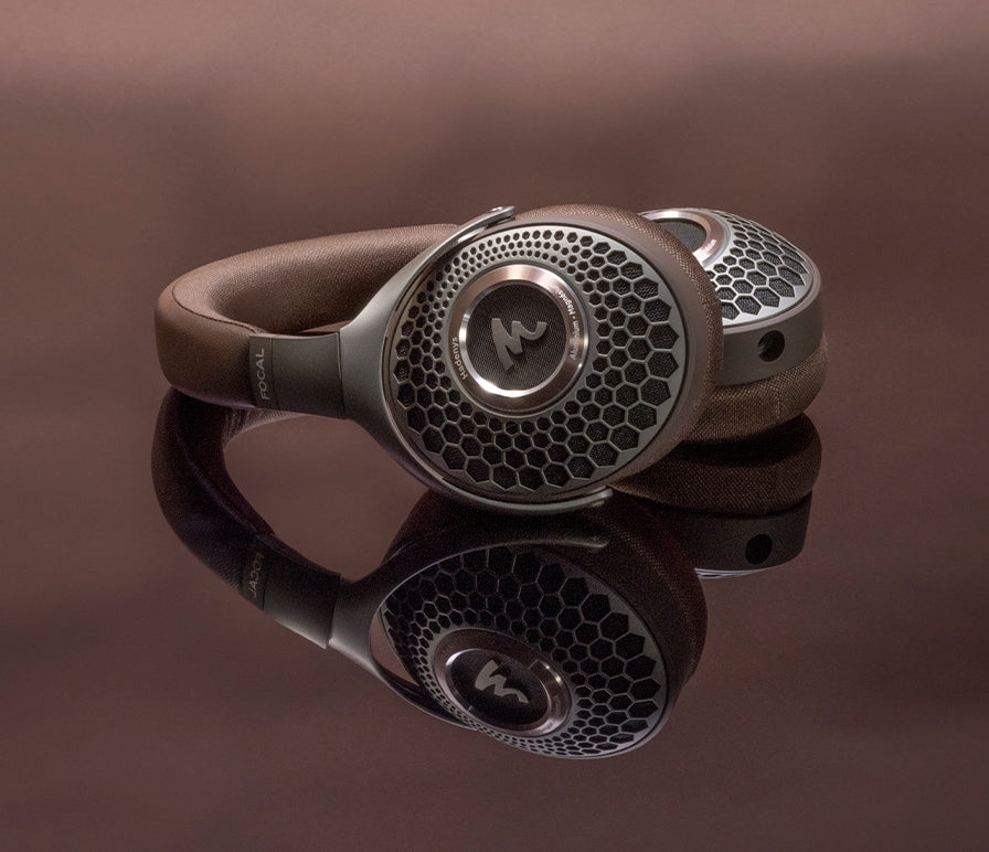 Focal Hadenys wired headphones with over-ear design, black color, and cushioned ear cups for comfortable listening.