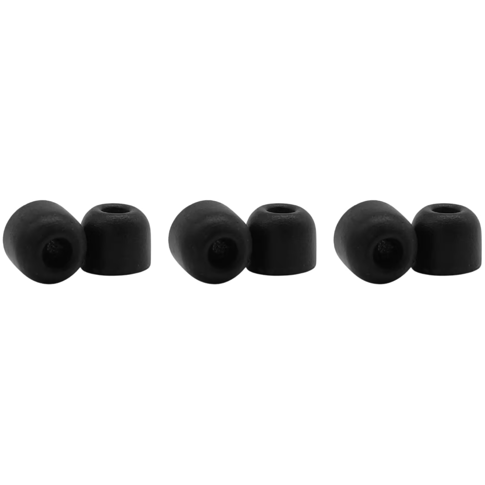 Shure EACYF1-6L Black Foam Sleeves (Large, 3 Pair)