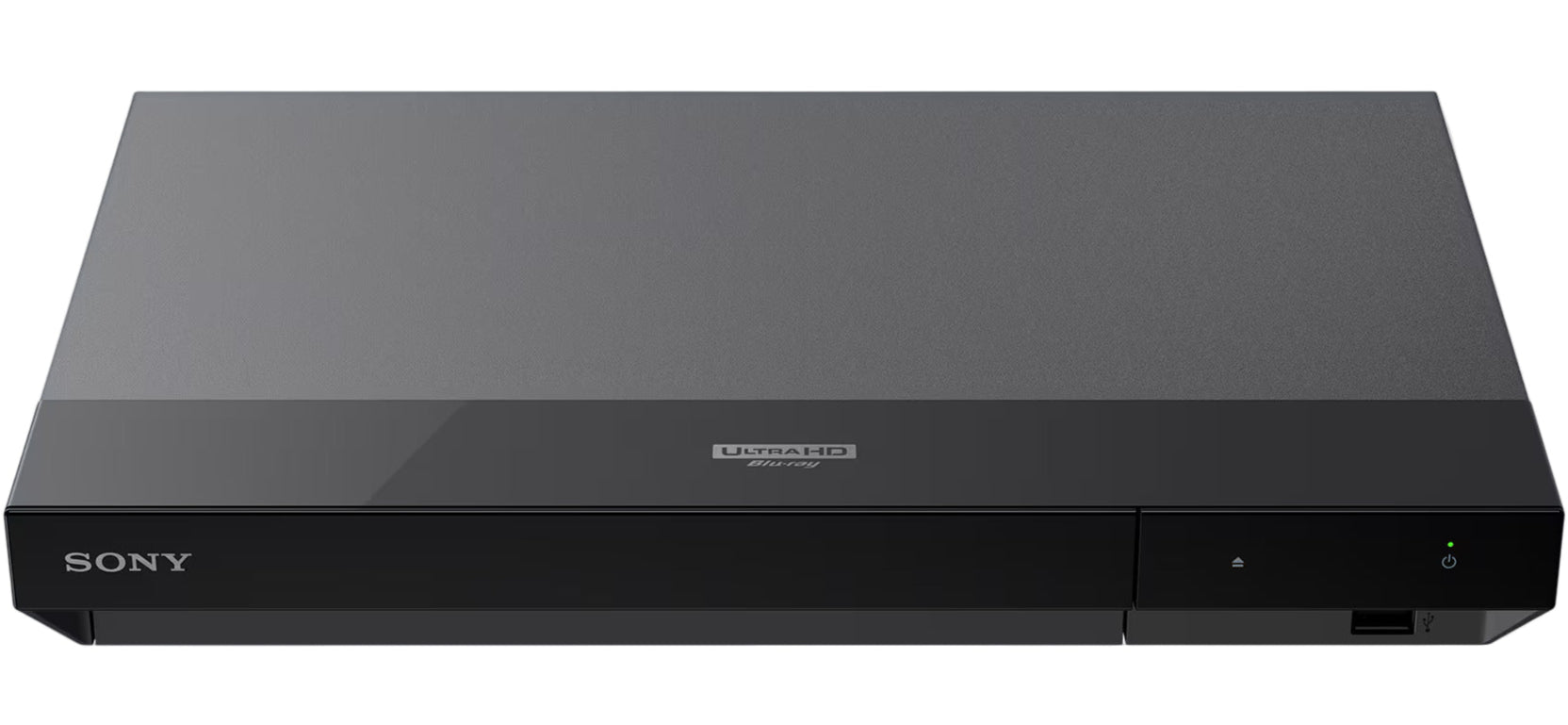 Sony UBP-X700 CD player with sleek black design and front-loading disc tray, perfect for high-quality audio playback.