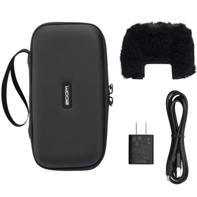 Zoom APH-2e digital recorder with built-in microphones and controls, shown in the image.