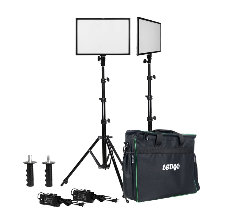 Ledgo LG-E268C 2 Light Kit w/Stand and Bag