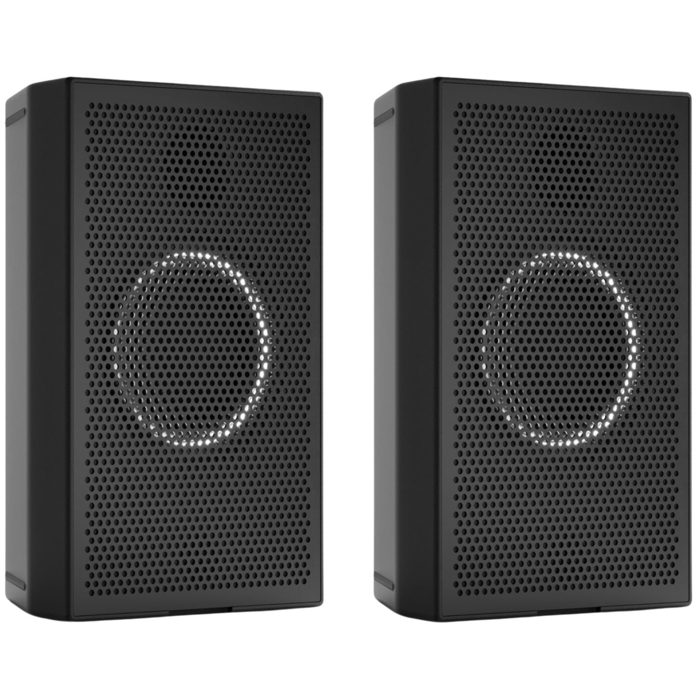AIAIAI UNIT-4 Wireless+ active nearfield monitors with black enclosure and front-facing speaker drivers on a studio desk.