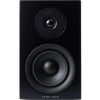 Argon Audio Forus 4 passive bookshelf speakers with black wood finish and compact design, ideal for home audio setups.