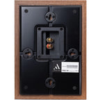 Argon Audio Forus 4 wall-mounted in-wall and outdoor speakers with sleek black design, suitable for outdoor or indoor audio installation.