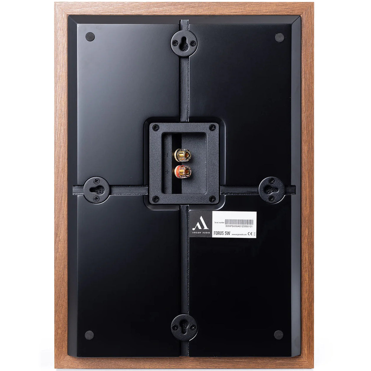 Argon Audio Forus 5 wall-mounted in-wall outdoor speakers installed in a modern outdoor space