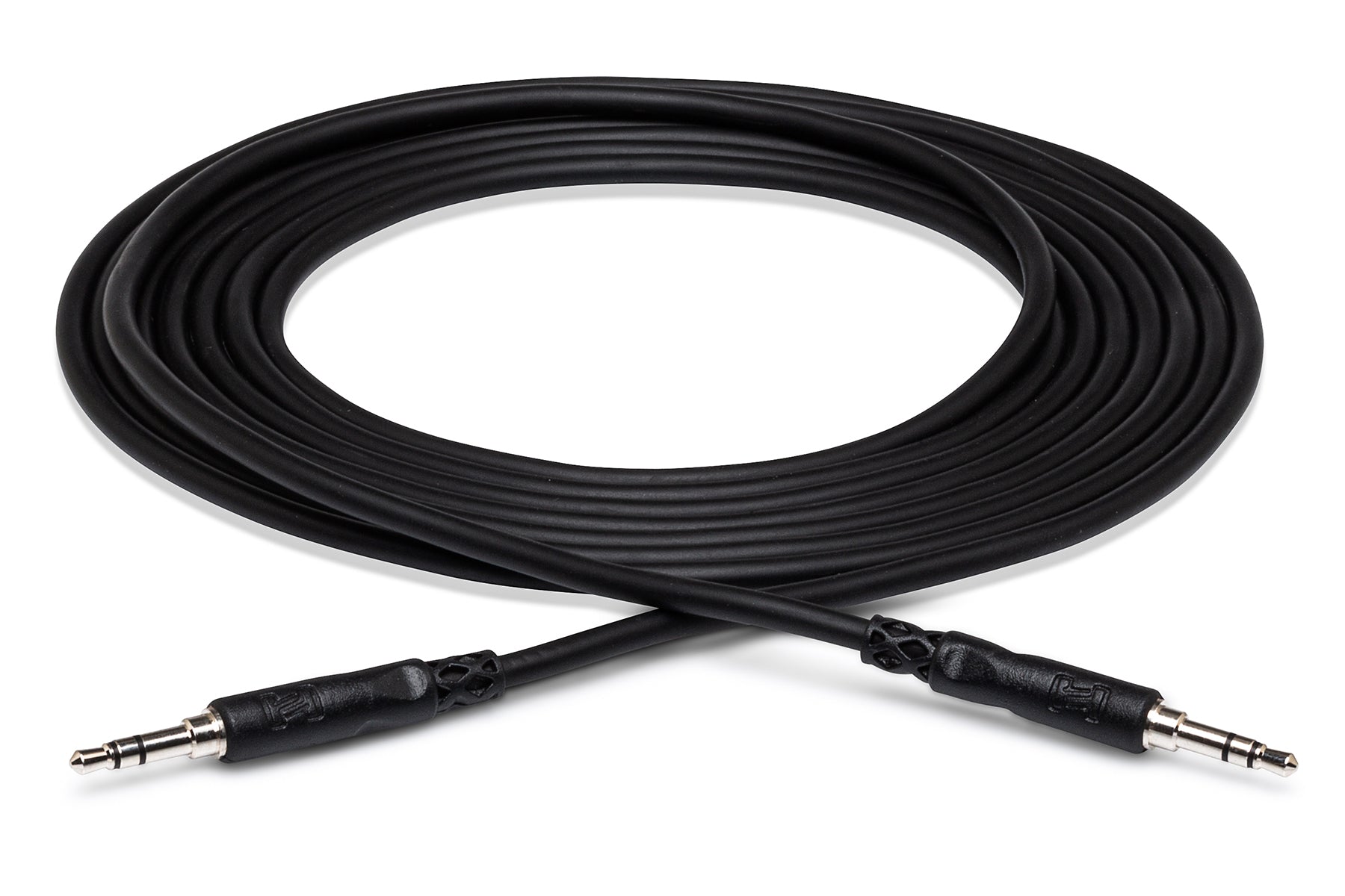 Hosa CMM-100 3.5mm TRS - 3.5mm TRS Stereo cable, full coiled cable view