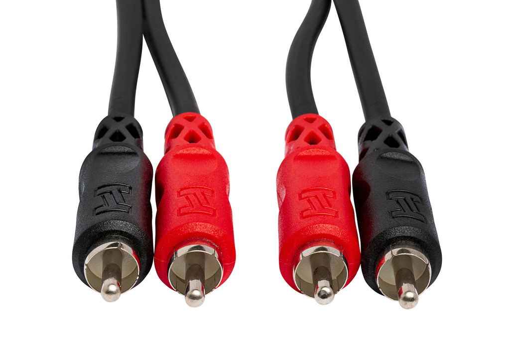 Hosa CRA-200 Dual RCA - Dual RCA Stereo cable, front view
