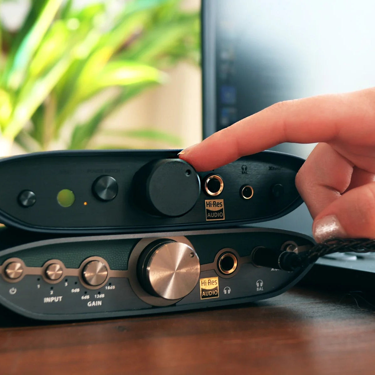 iFi Audio ZEN Air DAC 2 headphone amplifier and DAC with sleek black design, multiple input ports, and compact form factor.