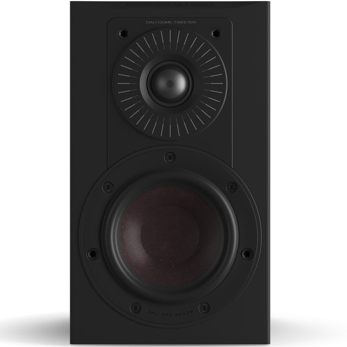 Large image of DALI Dali Opticon 1 MK2 passive bookshelf speakers with wood finish and sleek design.