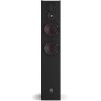 Black DALI Opticon 6 MK2 passive floorstanding speakers with sleek design and high-quality drivers for premium home audio.