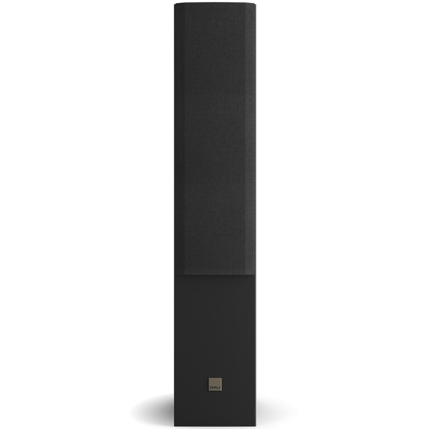 DALI Opticon 6 MK2 passive floorstanding speakers with sleek black finish and modern design on a white background.