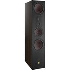 DALI Opticon 8 MK2 passive floorstanding speaker with sleek black finish and modern design, angled view highlighting speaker cones.