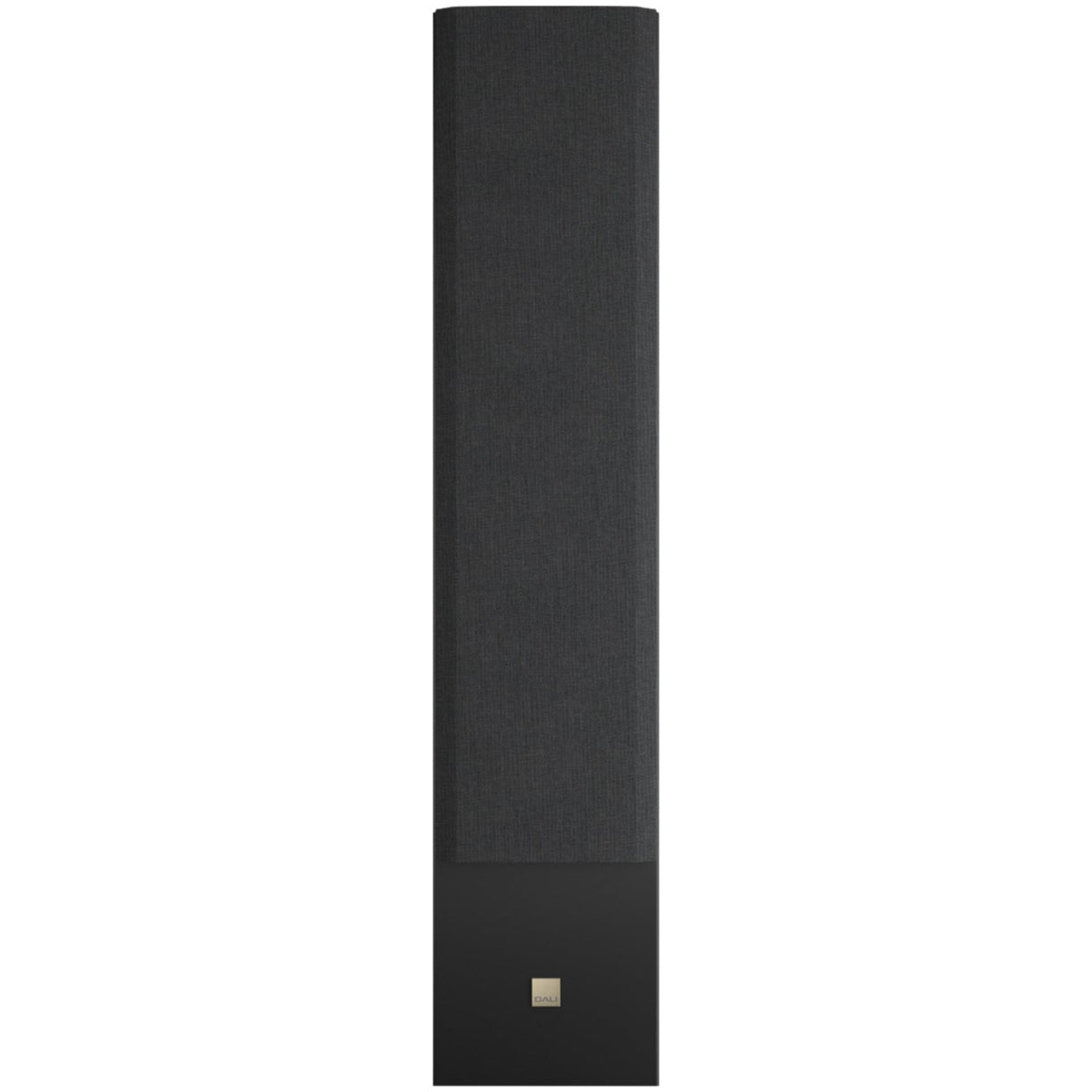 DALI Opticon 8 MK2 passive floorstanding speaker with front grille, showcasing sleek black finish and modern design.