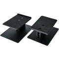 Essentials Kontur 10 speaker stands, black, with adjustable height and sturdy construction for home audio systems.