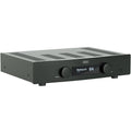 Hegel H95 music streamer with sleek black design, front display, and control buttons, showcasing high-end audio streaming equipment.