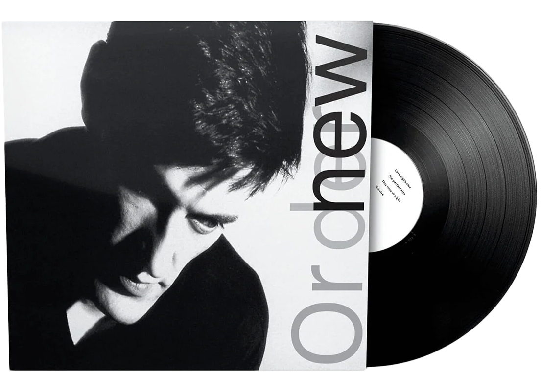 Black vinyl LP of New Order's Low-Life album, featuring rock, indie, and pop music, released by Warner Music Group.