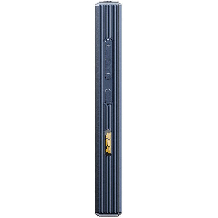 FiiO M33 R2R portable music player with sleek design and multiple control buttons, showcasing its front view.
