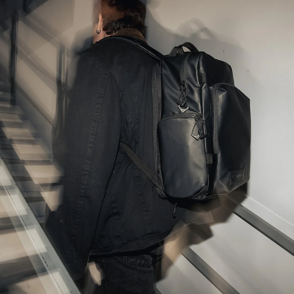 Black Wandrd Prvke Pocket video equipment bag with compact design and durable material, showing multiple compartments for gear storage.