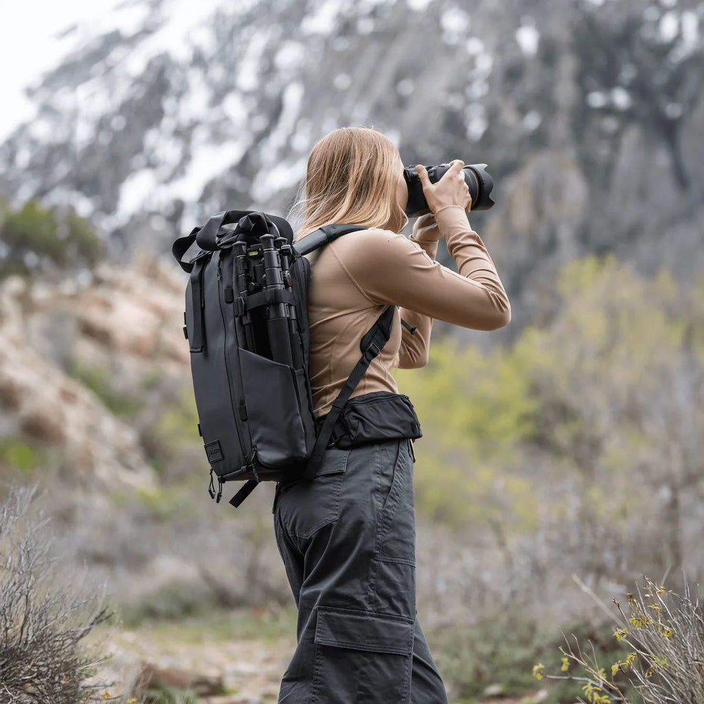 Black Wandrd PRVKE bag designed for video equipment storage, featuring durable material and organized compartments.