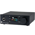 Pro-Ject Pre Box S2 Digital Edition 23 headphone amplifier and DAC with sleek black finish and front controls.