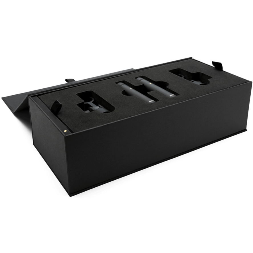 Rode TF-5 condenser microphone packaging box with image of the microphone and branding.