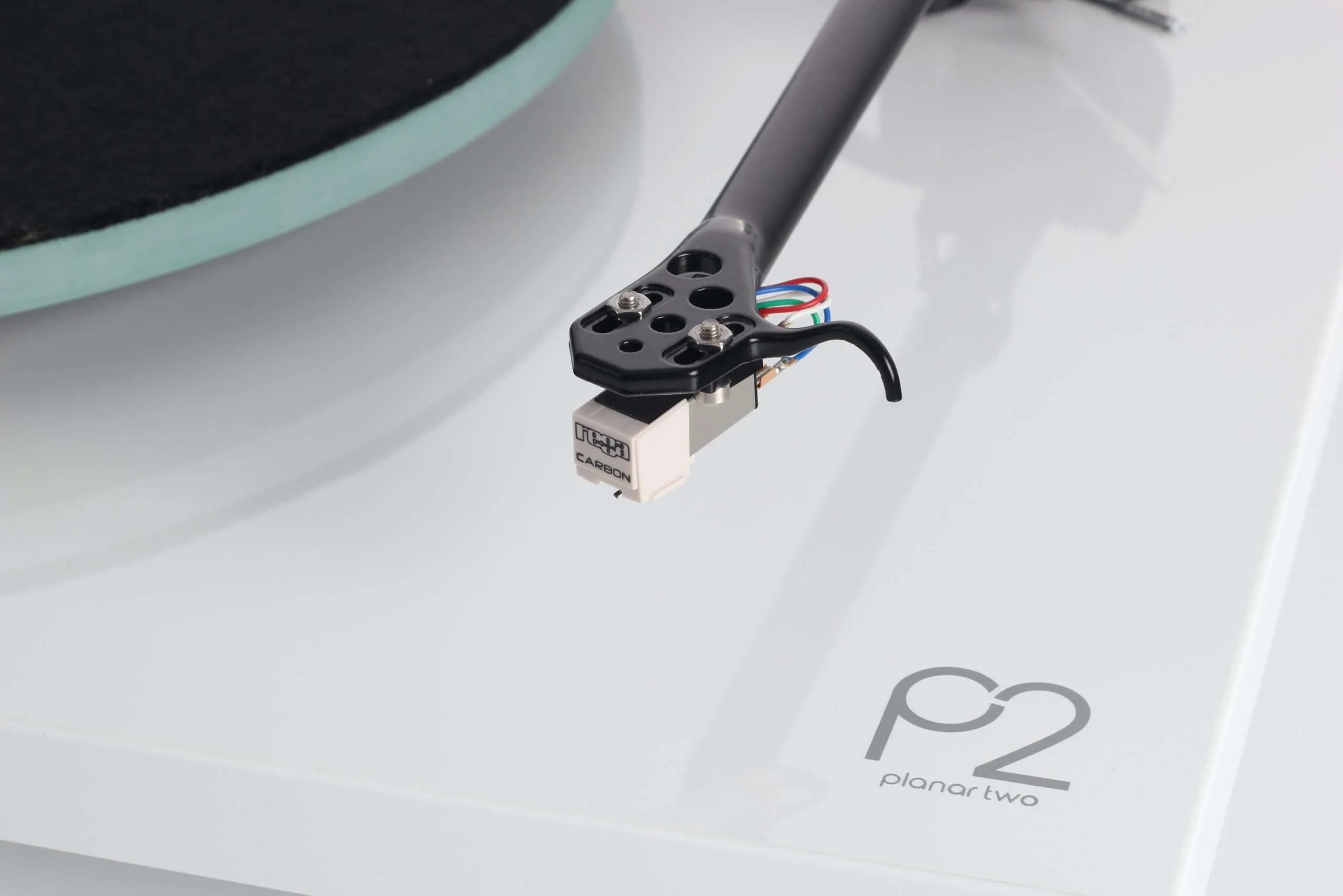 Rega Planar 2 turntable with Nd3 cartridge, featuring a sleek design and tonearm for high-quality vinyl listening.