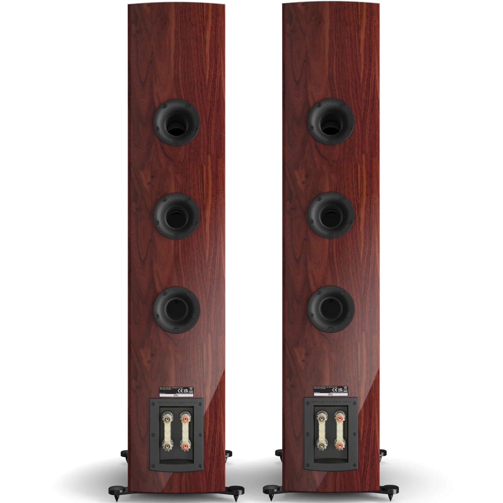 DALI Rubikore 8 passive floorstanding speaker with sleek black finish and modern design, showcasing its front view and speaker grille.