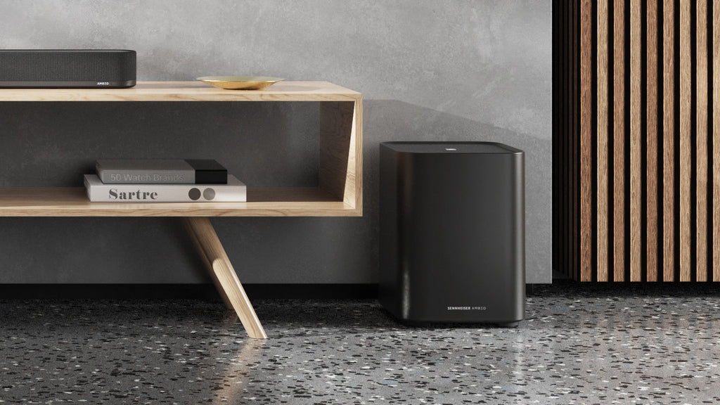 Sennheiser Ambeo Sub subwoofer, black.