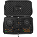 UDG Creator AlphaTheta DDJ-FLX2 hardcase in black with padded interior and sturdy exterior for DJ equipment protection.