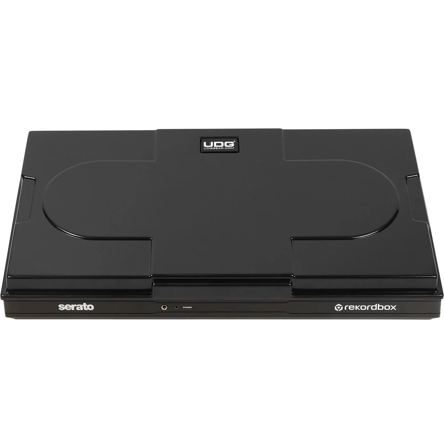UDG Ultimate Pioneer DJ DDJ-FLX10 equipment cover in black, designed to protect DJ controller from dust and scratches.